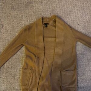 H&M Brown Open Front Sweater